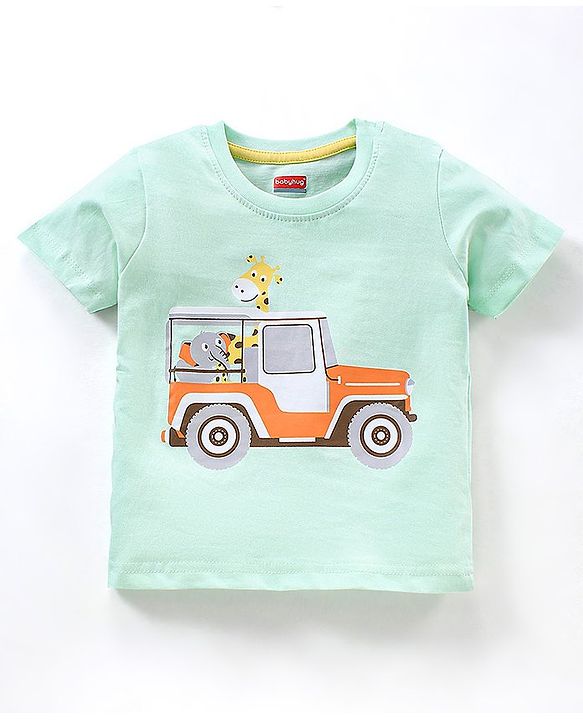 Babyhug Half Sleeves T-Shirts Multi Print Pack of 7 - Multicolor