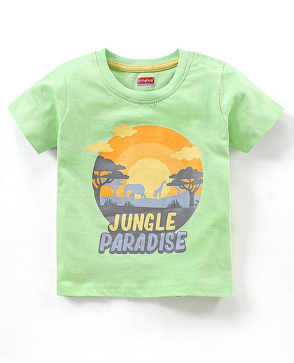 Babyhug Half Sleeves T-Shirts Multi Print Pack of 7 - Multicolor