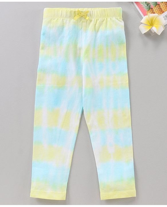 Babyhug Full Length Leggings Multi Print - Blue
