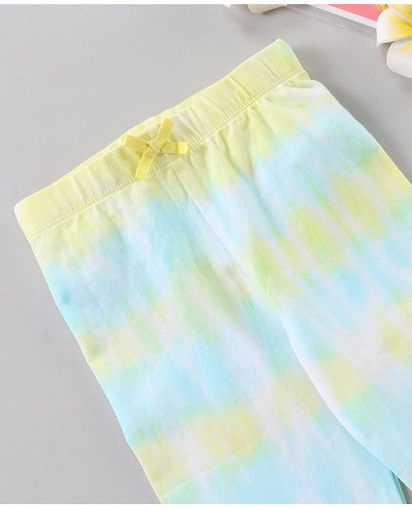 Babyhug Full Length Leggings Multi Print - Blue