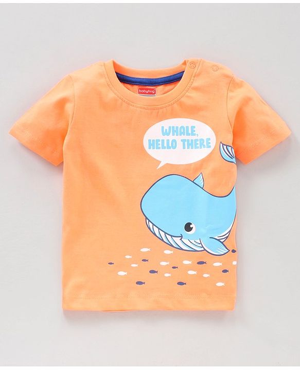 Babyhug Half Sleeves T-Shirts Dolphin Print Pack of 3 - Multicolor