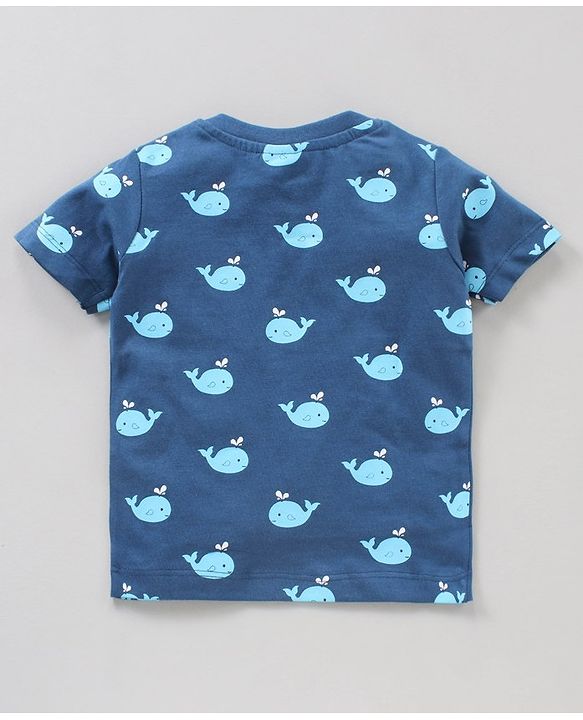 Babyhug Half Sleeves T-Shirts Dolphin Print Pack of 3 - Multicolor