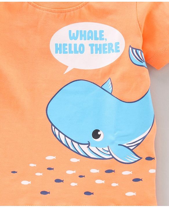 Babyhug Half Sleeves T-Shirts Dolphin Print Pack of 3 - Multicolor