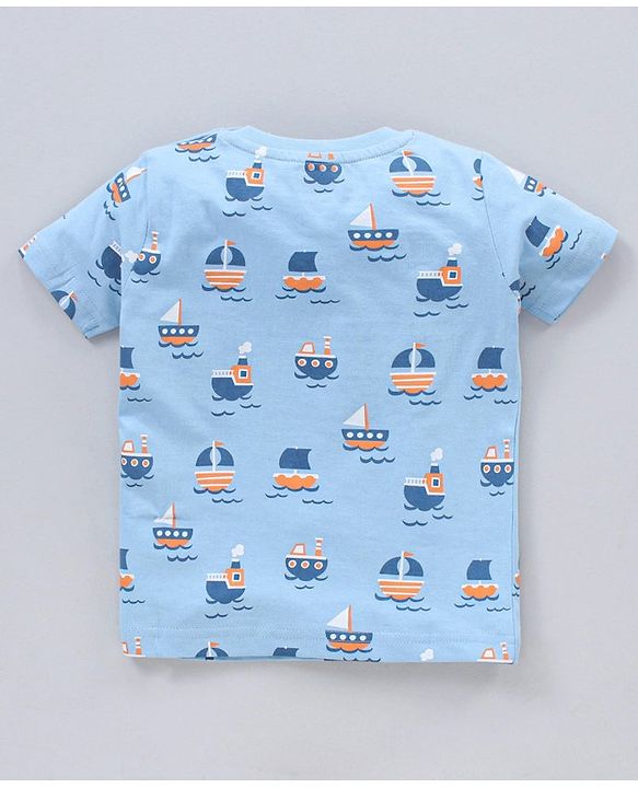 Babyhug Half Sleeves T-Shirts Multi Print Pack Of 3 - Multicolor