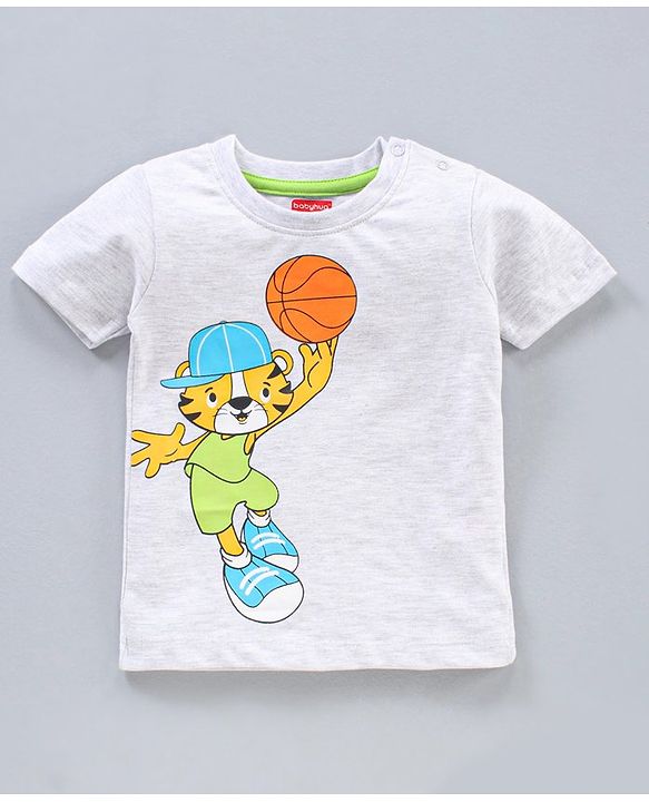 Babyhug Half Sleeves Cotton T-Shirts Placement Print Pack of 3- Multicolor