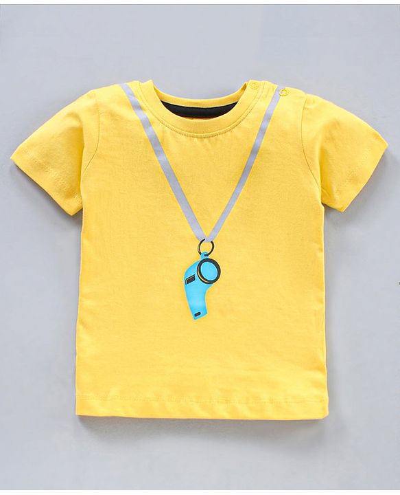 Babyhug Half Sleeves Cotton T-Shirts Placement Print Pack of 3- Multicolor