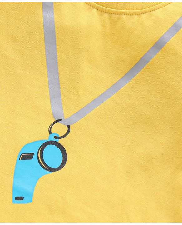 Babyhug Half Sleeves Cotton T-Shirts Placement Print Pack of 3- Multicolor
