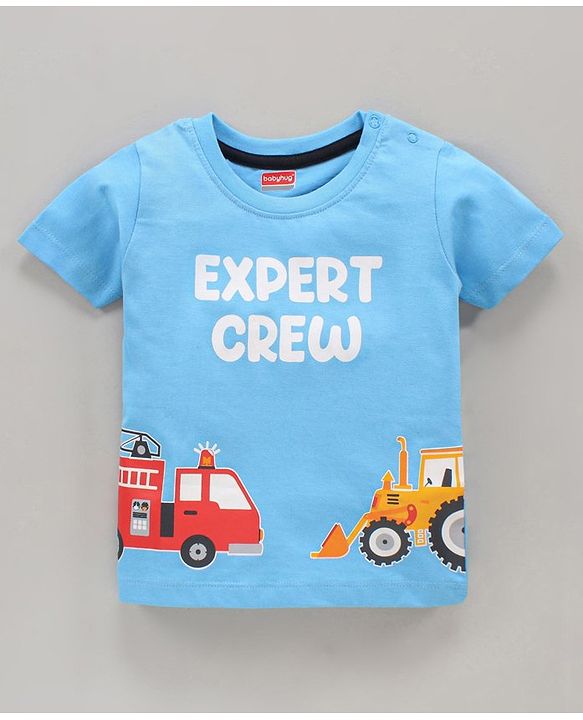 Babyhug Cotton Half Sleeves T-Shirt Printed Pack of 3 - Red White Blue