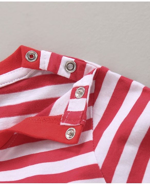 Babyhug Cotton Half Sleeves T-Shirt Printed Pack of 3 - Red White Blue