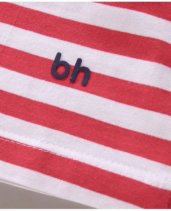 Babyhug Cotton Half Sleeves T-Shirt Printed Pack of 3 - Red White Blue