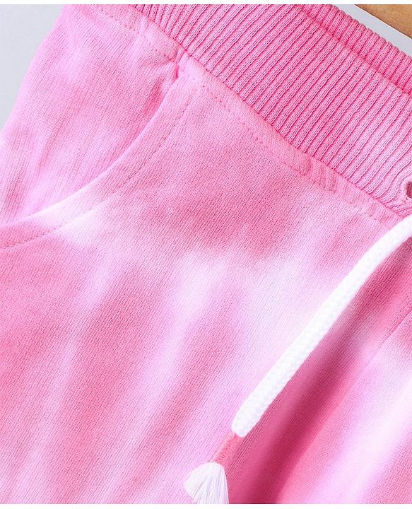 Babyhug Full Length Lounge Pants - Pink
