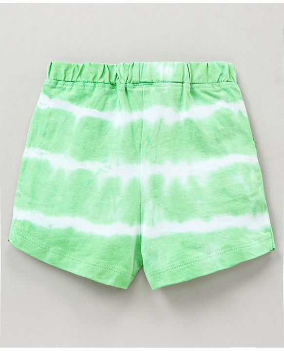Babyhug Cotton Printed Shorts - Green