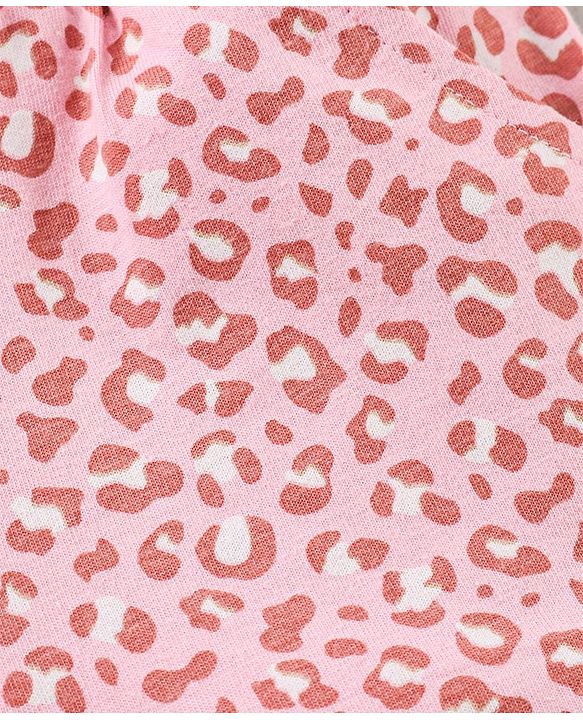 Babyhug Above Knee Length Shorts With Bow - Pink