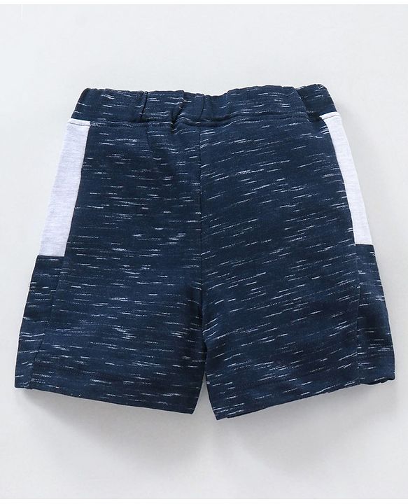 Babyhug Knit Solid Color Shorts - Navy