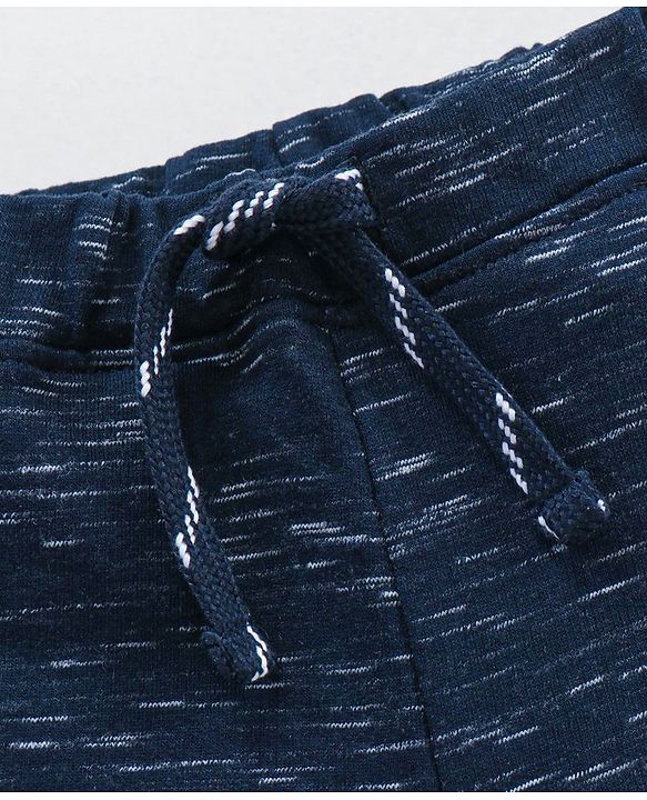 Babyhug Knit Solid Color Shorts - Navy