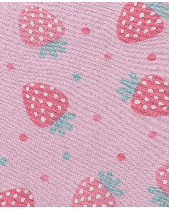 Babyhug 100% Cotton Cap Kitty And Stripes Print Pack of 2 - Pink