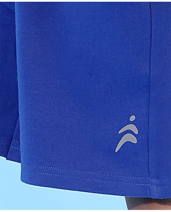 Pine Active Above Knee Length Anti-Bacterial Shorts Solid - Blue