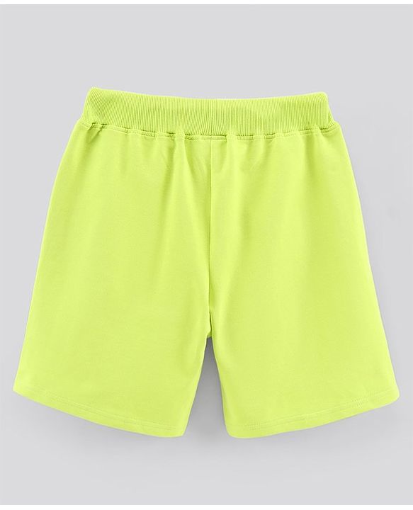 Pine Active Above Knee Length Anti-Bacterial Shorts With Stretch Solid - Green