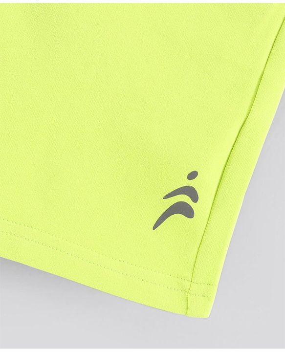 Pine Active Above Knee Length Anti-Bacterial Shorts With Stretch Solid - Green