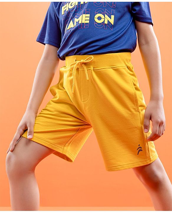Pine Active Anti Bacterial Shorts Solid  - Gold