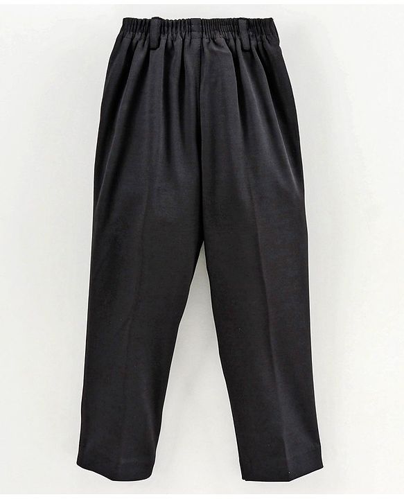 Babyhug Full Sleeves 3 Piece Party Suit With Bow - Black