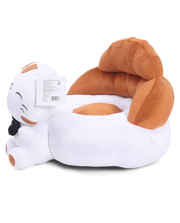 Babyhug Cat Shaped Soft Seat - Brown & White