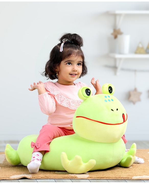 Babyhug Frog Shaped Soft Seat - Green