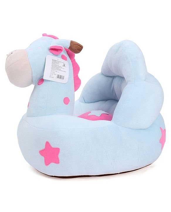 Babyhug Giraffe Shaped Soft Seat - Blue