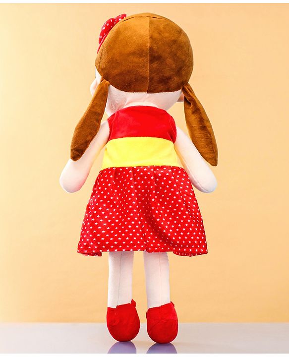 Babyhug Premium Elle Candy Doll | Cuddle and Huggable Soft Toy with Removable and  Washable Dress | Plush Toy Safe and Fun Gift for Kids | BIS Certified | Spark Imaginative Play | Red-Height 65 cm