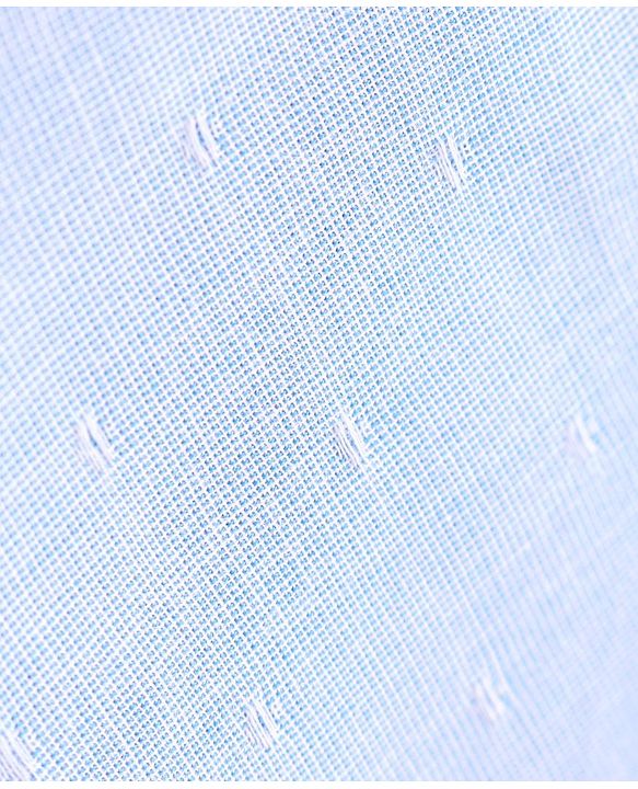 Babyhug Full Sleeves Cotton Textured Dobby Top With Lace & Frill Detailing- Blue