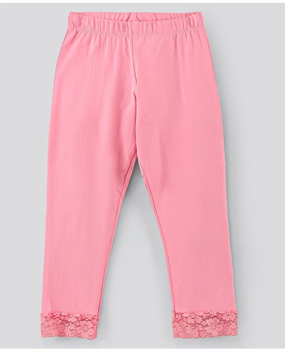 Pine Kids Organic Ankle Length Solid Legging Pack of 2 - Blue Pink