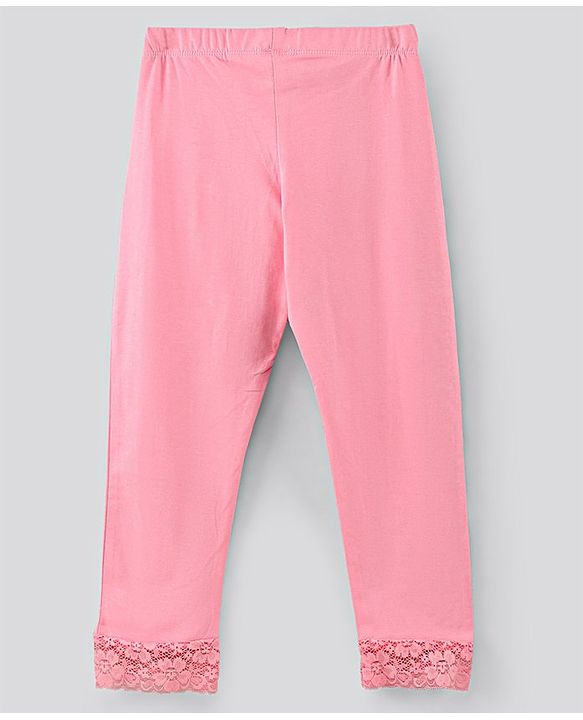 Pine Kids Organic Ankle Length Solid Legging Pack of 2 - Blue Pink