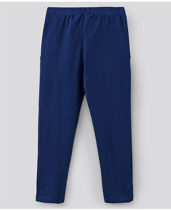 Pine Kids Organic Ankle Length Solid Legging Pack of 2 - Blue Pink