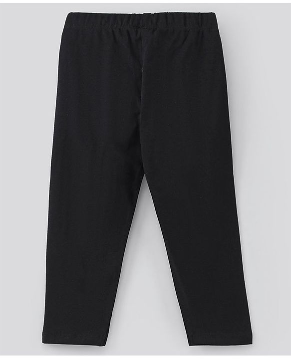 Pine Kids Organic Capri Length Solid Legging Pack of 3 - Black White Brown