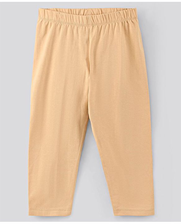 Pine Kids Organic Capri Length Solid Legging Pack of 3 - Black White Brown
