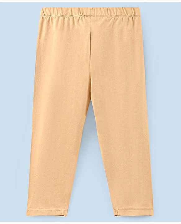 Pine Kids Ankle Length Biowashed Solid Leggings Pack Of 3 - Cream White Black