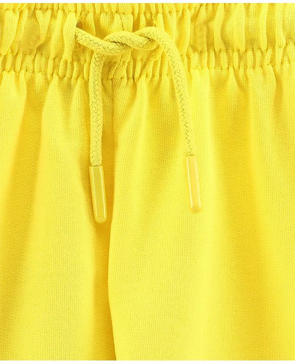 Pine Kids Bio Washed Mid Thigh Length Shorts - Yellow