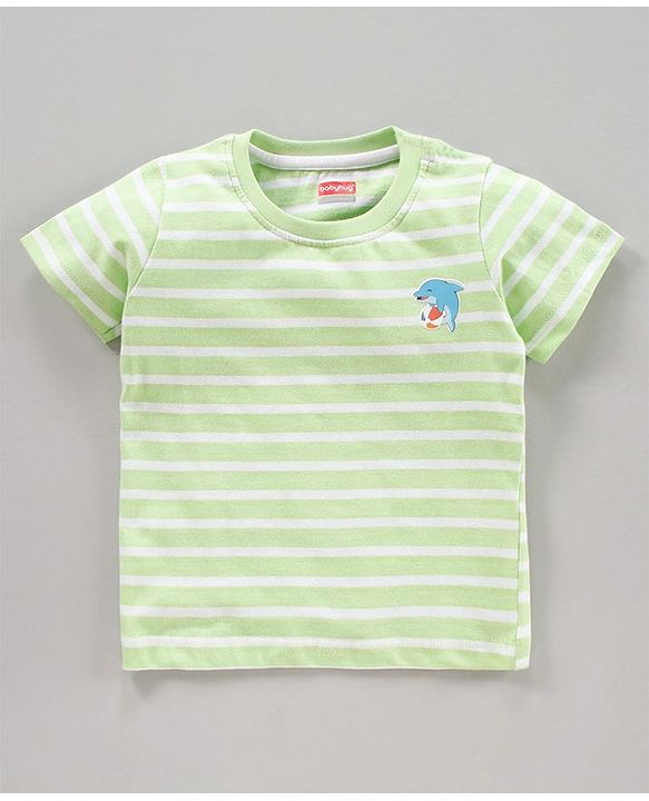 Babyhug Half Slevees T-Shirt With All Over Print Pack of 3 - Multicolour