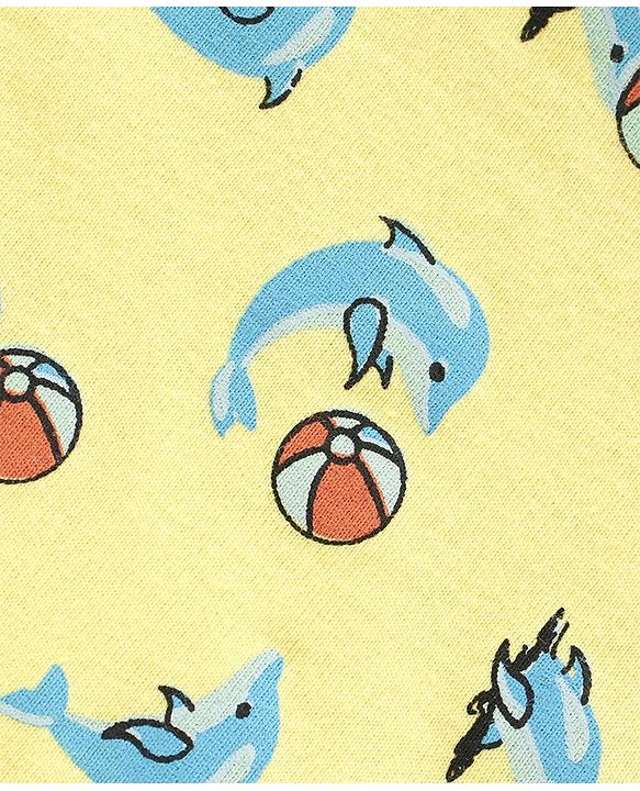 Babyhug Half Slevees T-Shirt With All Over Print Pack of 3 - Multicolour