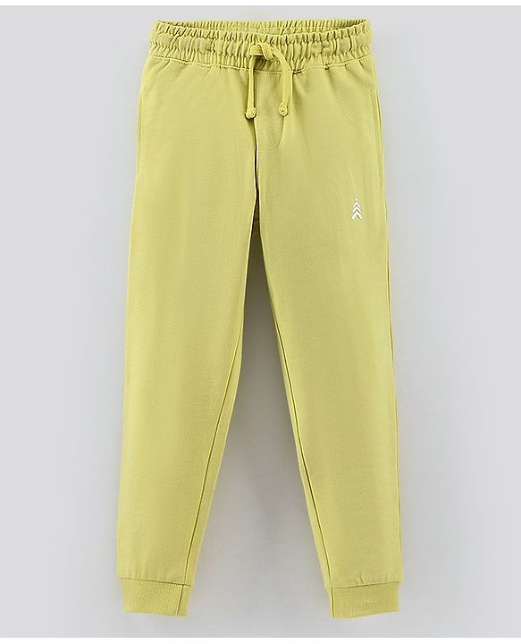 Pine Kids Full Length Solid Colour Lounge Pant - Lime