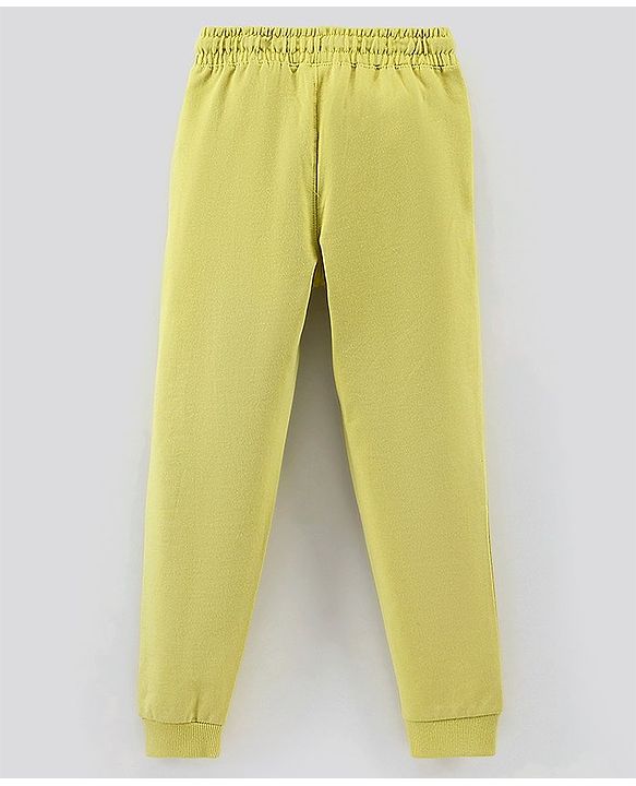 Pine Kids Full Length Solid Colour Lounge Pant - Lime