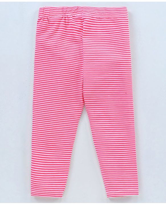 Babyhug Full Length Cotton Leggings Printed and Solid Pack of 3- Multicolor