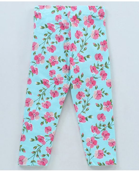 Babyhug Full Length Cotton Leggings Printed and Solid Pack of 3- Multicolor