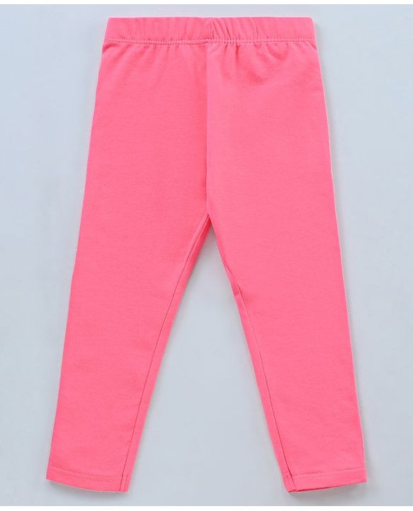Babyhug Full Length Cotton Leggings Printed and Solid Pack of 3- Multicolor