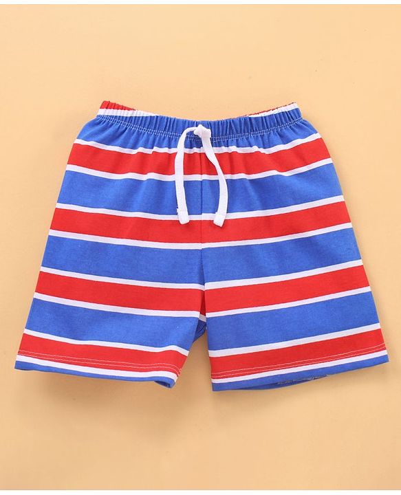 Babyhug Knee Length Shorts Pack of 2 - Blue Grey
