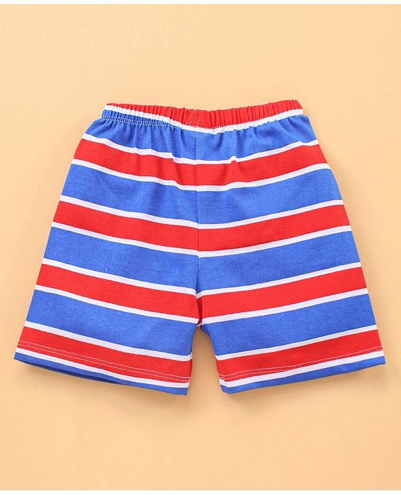 Babyhug Knee Length Shorts Pack of 2 - Blue Grey