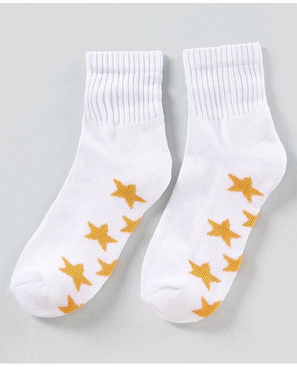 Pine Kids Anti Microbial Washed Socks Star Print Pack Of 3 - Red White Navy