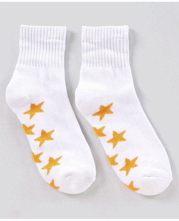 Pine Kids Anti Microbial Washed Socks Star Print Pack Of 3 - Red White Navy