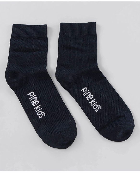 Pine Kids Ankle Length Striped Socks Pack of 5 - Blue