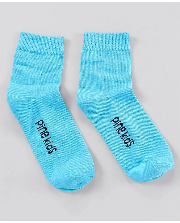 Pine Kids Ankle Length Striped Socks Pack of 5 - Blue